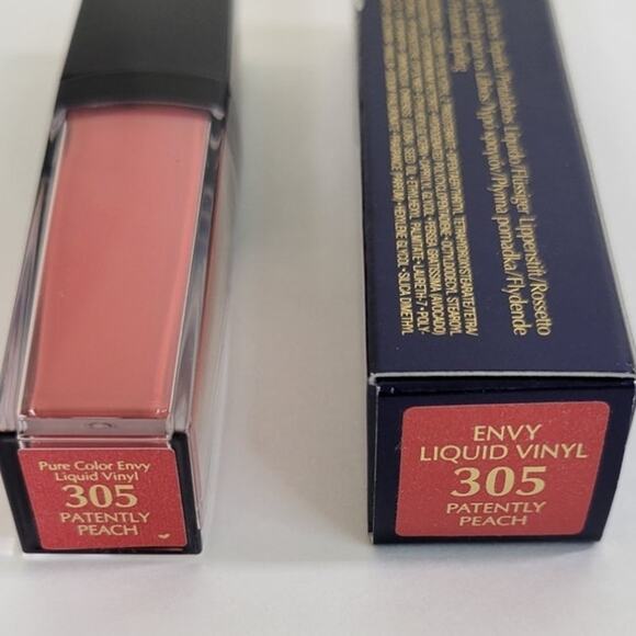 Estée Lauder Pure Color Envy Liquid Vinyl Lip Color 305 Patently Peachy New - Picture 4 of 4